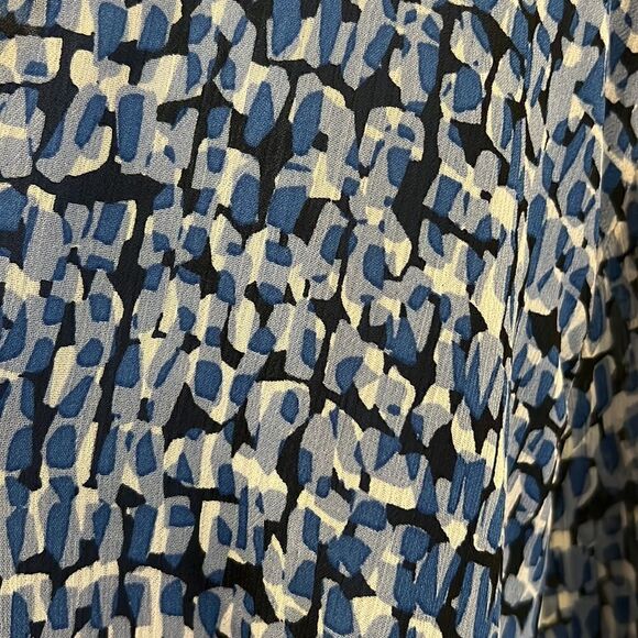 Cheztu Women’s plus size 22 blue geometric print midi dress - Picture 6 of 14